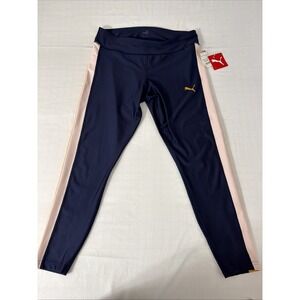 Puma Repeat Poly Tight Leggings Active Pants Women's Size Large Black - New Gym